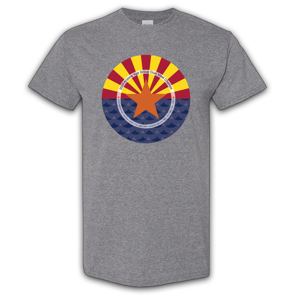 2024 Arizona Age Group Dual Meet Championship Graphite T-Shirt