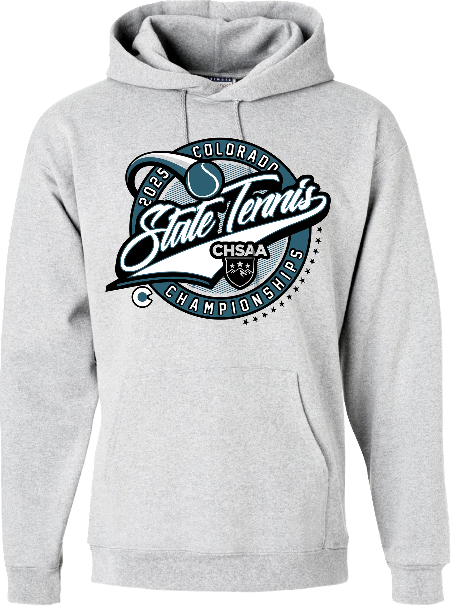 2025 CHSAA State Championship Tennis Hoodie - Tennis Ball Design