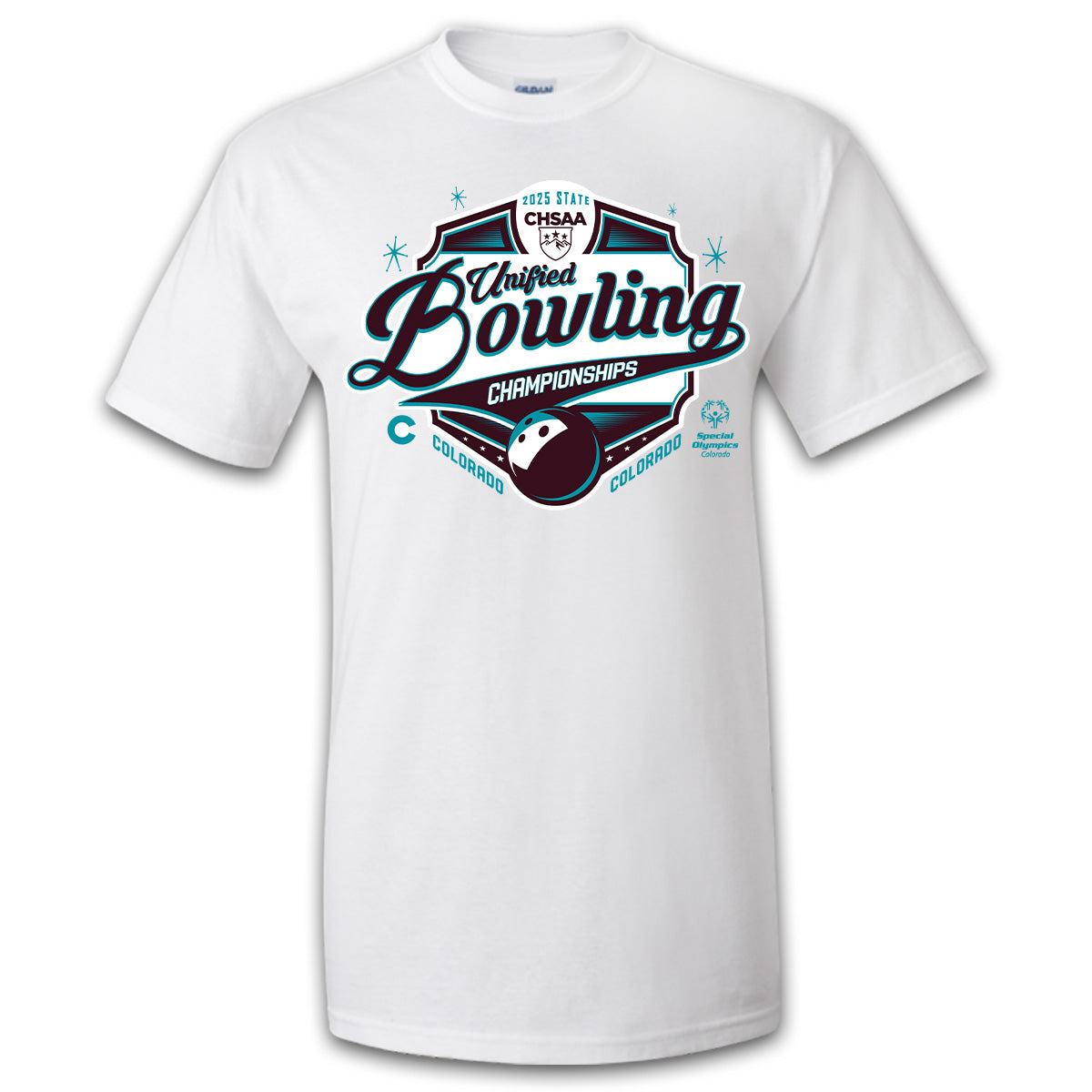 2025 CHSAA State Championship Unified Bowling T-Shirt