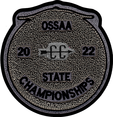 2022 OSSAA State Championship Cross Country Patch