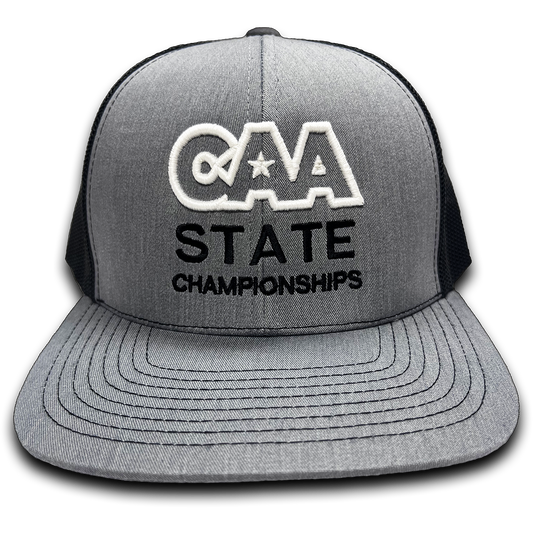 CAA State Championship Charcoal Gray & Black Cap