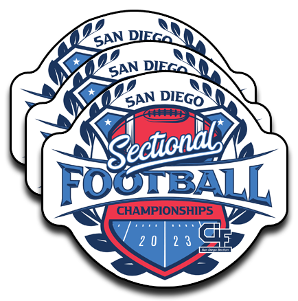 2023 CIF-SDS Championship Football Sticker 3-Pack