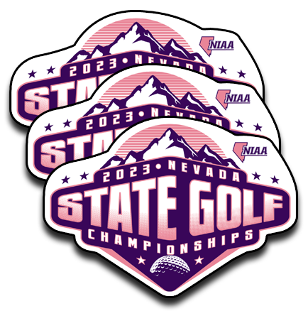 2023 NIAA State Championship Girls Golf Sticker 3-Pack