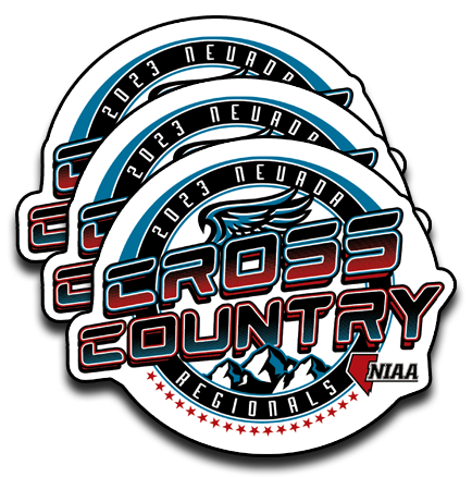 2023 NIAA Regional Championship Cross Country Sticker 3-Pack