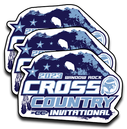 2023 Window Rock Invitational Cross Country Tournament Sticker 3-Pack