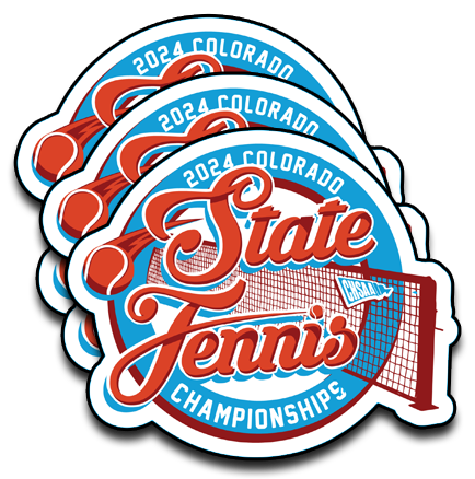 2024 CHSAA State Championship Girls Tennis Sticker 3-Pack