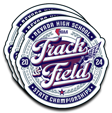 2024 NIAA State Championship Track & Field Sticker 3-Pack