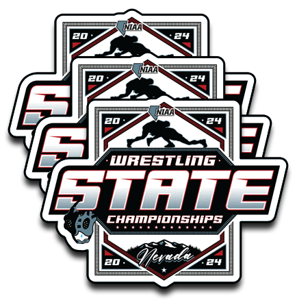 2024 NIAA State Championship Wrestling Sticker 3-Pack