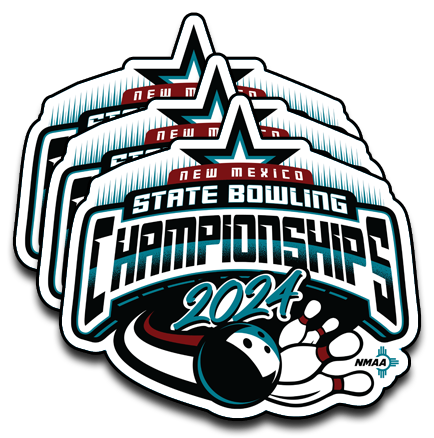2024 NMAA State Championship Bowling Sticker 3-Pack