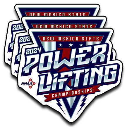 2024 NMAA State Championship Powerlifting Sticker 3-Pack
