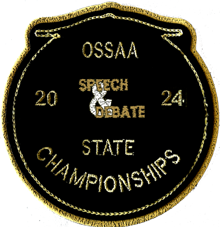2024 OSSAA State Championship Speech & Debate Patch