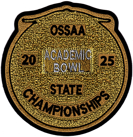 2025 OSSAA State Championship Academic Bowl Patch