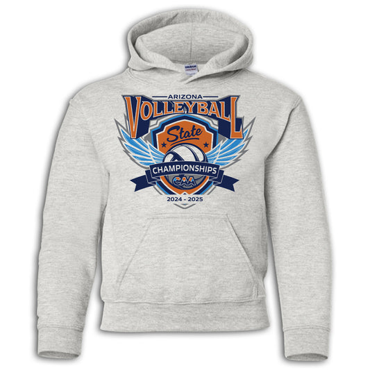 2024-25 CAA State Championship Volleyball Hoodie - Ash