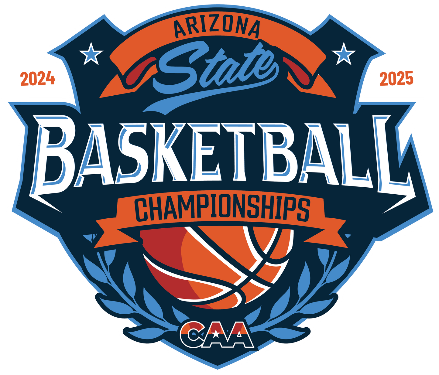 2025 CAA State Championship Basketball Sticker 3-Pack