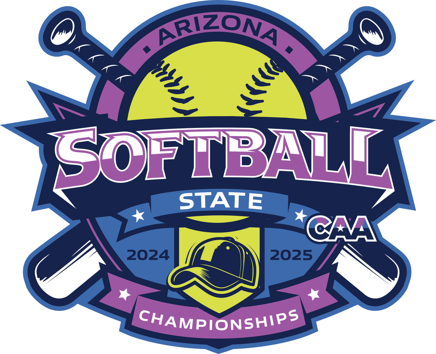 2024 CAA State Championship Softball Sticker 3-Pack