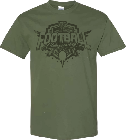 2025 CHSAA State Championship Football T-Shirt - Military Green