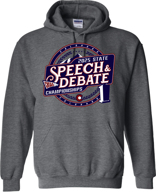 2025 CHSAA State Championship Speech & Debate Hoodie - DARK HEATHER