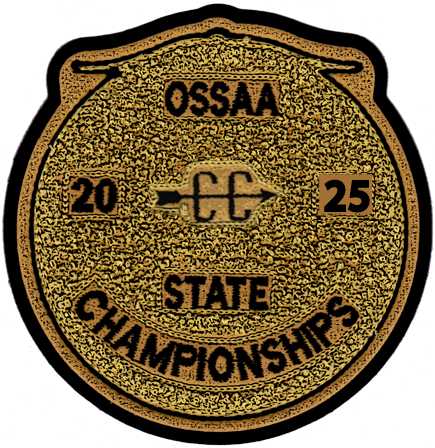 2025 OSSAA State Championship Cross Country Patch