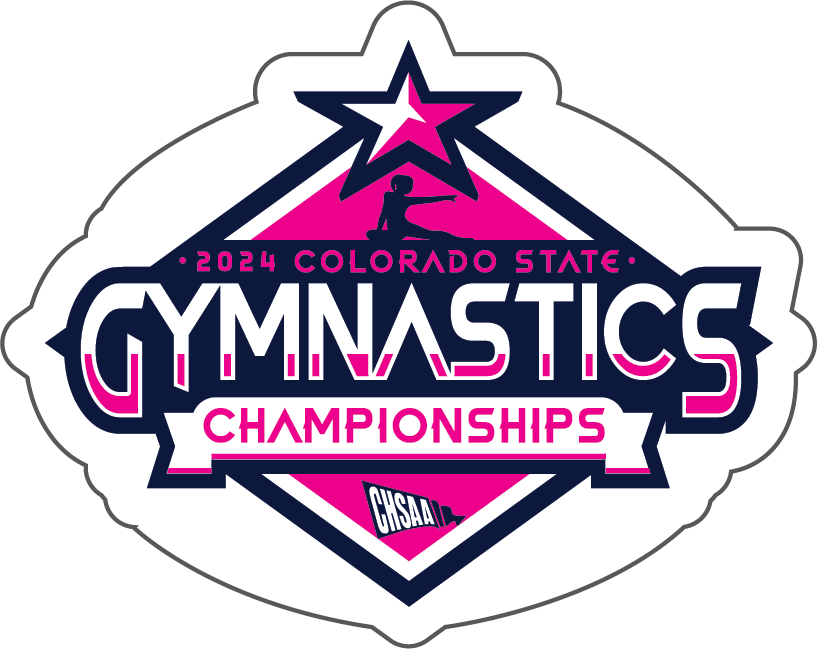 2024 CHSAA State Championship Gymnastics Sticker 3-Pack