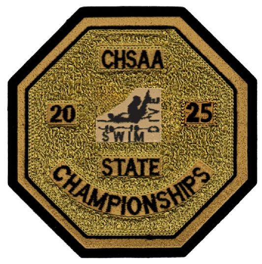 2025 CHSAA State Championship Swim & Dive Patch