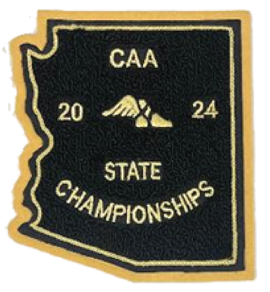 2024 CAA State Championship Track & Field Patch