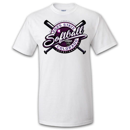 2025 CHSAA State Championship Softball White T-Shirt