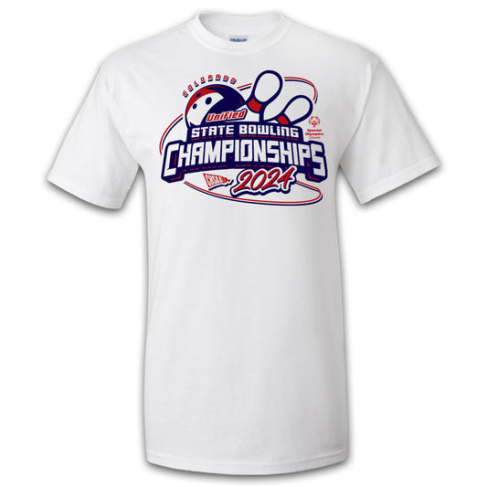 2024 CHSAA State Championship Unified Bowling T-Shirt