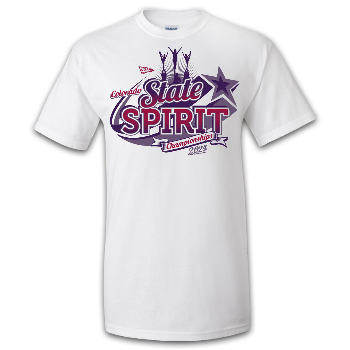 2024 CHSAA State Championship Spirit White T-Shirt