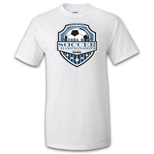 2025-26 CAA State Championship Soccer T-Shirt - WHITE