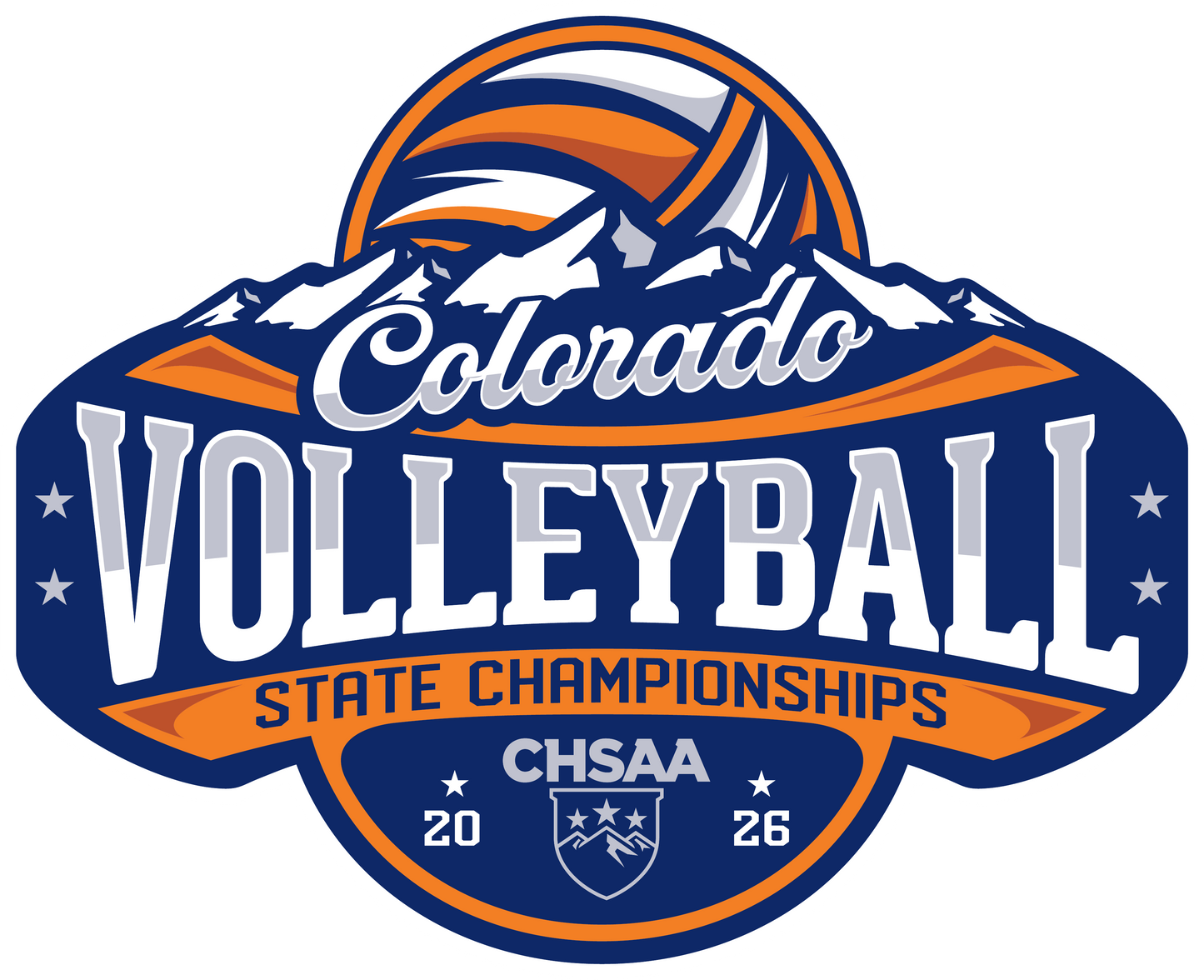 2026 CHSAA State Championship Boys Volleyball Sticker 3-Pack