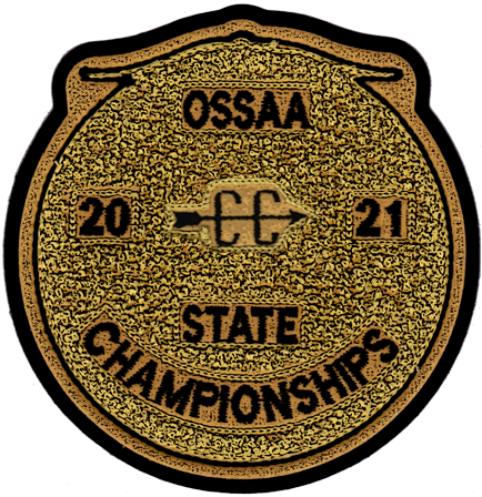 2021 OSSAA State Championship Cross Country Patch