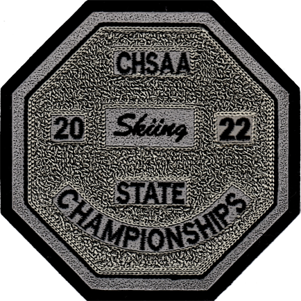 2022 CHSAA State Championship Skiing Patch