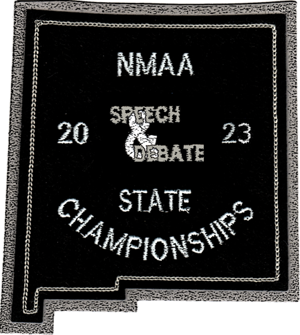 2023 NMAA State Championship Speech & Debate Patch