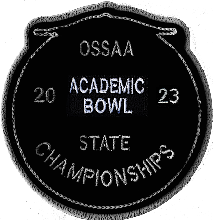 2023 OSSAA State Championship Academic Bowl Patch